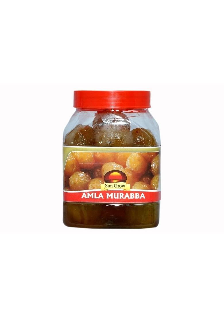 Sun Grow Seedless With Out Seed Amla Murabba Candy Organic Packed Without Syrup Immunity Booster Pack 900 Grams