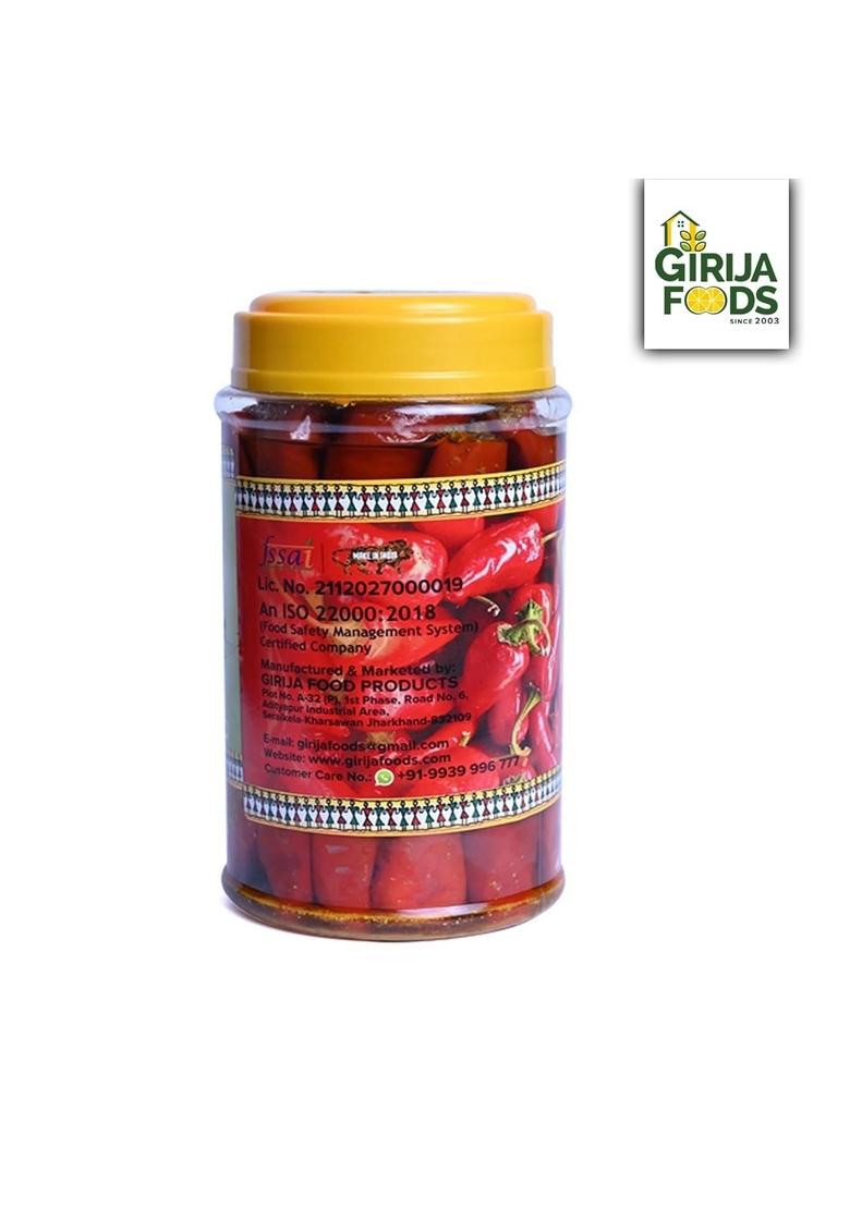 Ghar Ka Pickles Traditional Homemade Red Chilly Pickle Lal Mirchi Achar 450G Natural No Chemical Preservatives Added