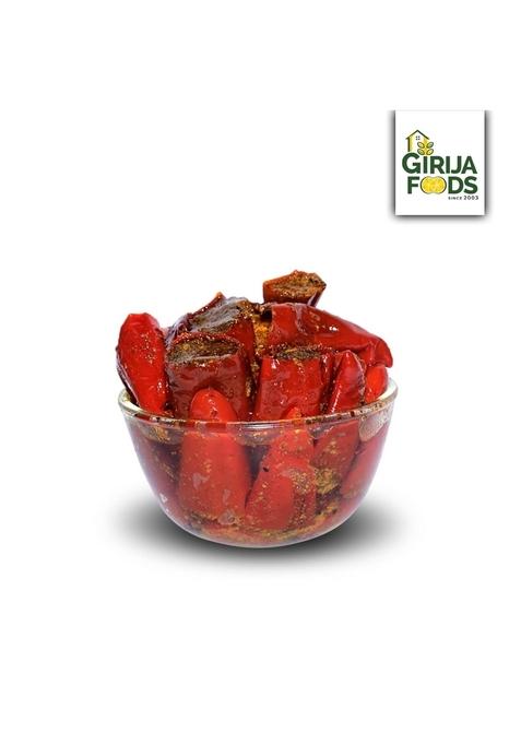 Ghar Ka Pickles Traditional Homemade Red Chilly Pickle Lal Mirchi Achar 450G Natural No Chemical Preservatives Added