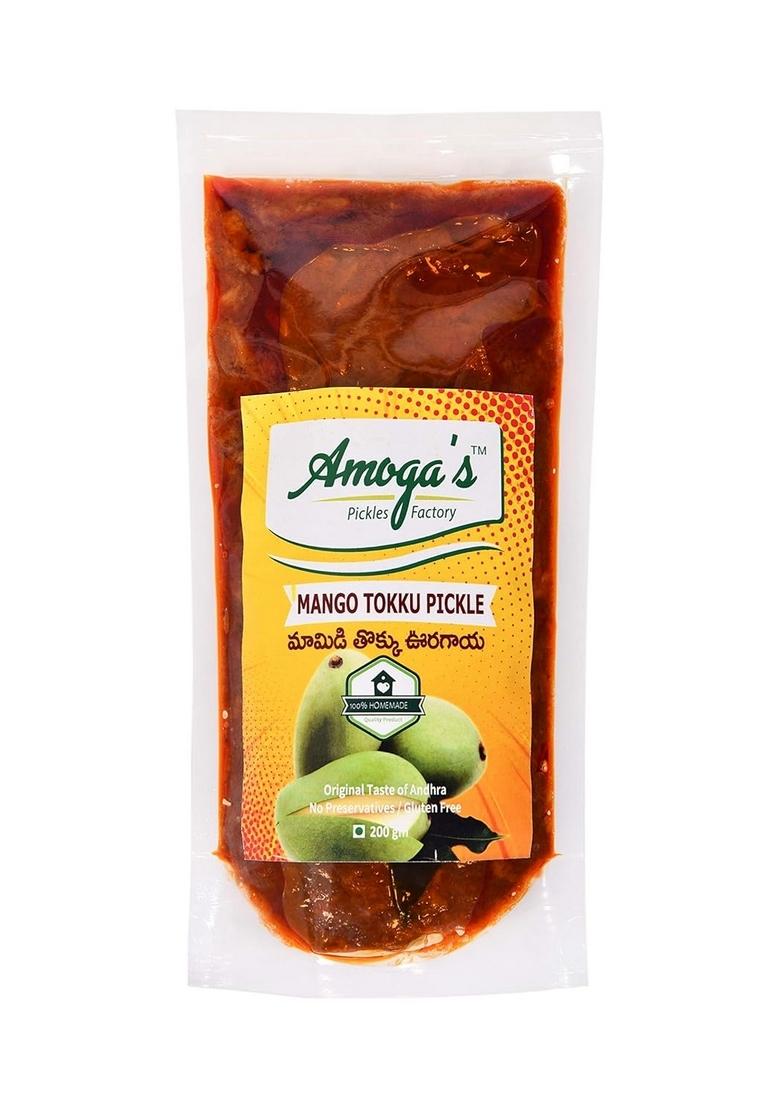 Amoga'S Pickles Factory Bitter Gourd Karela Ka Aachar Mango Thokku Aam Andhra Authentic Combo Pack 100 Natural Handmade 400 Gm Of 2 200 Each
