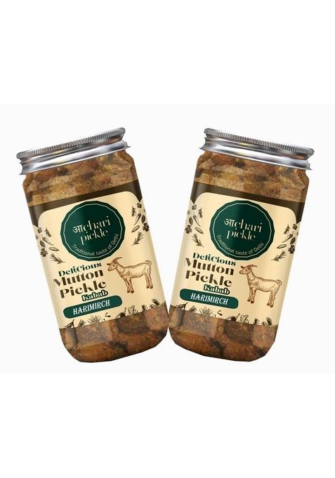 Achari Pickle Harimirch Mutton Kabab Combo 400 Gm Non Veg Achar Chicken