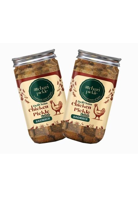Achari Pickle Harimirch Chicken Kabab Combo 400 Gm Non Veg Achar Mutton
