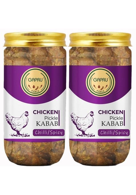 Gapru Pickle Chilli Spicy Chicken Kabab Combo 400Gm Non Veg Ka Achar