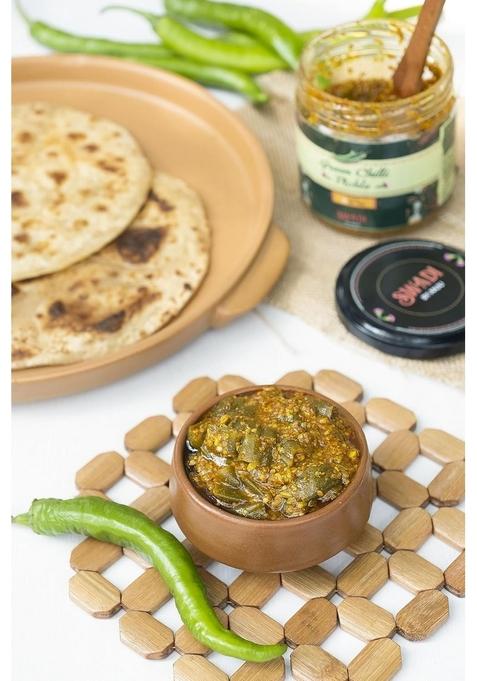 Swadi By Anju Lemon Chutney Green Chilli Pickle | Made With The Juiciest Lemons Sweet Sour Delicious Lime Limbu Meethi Chatni