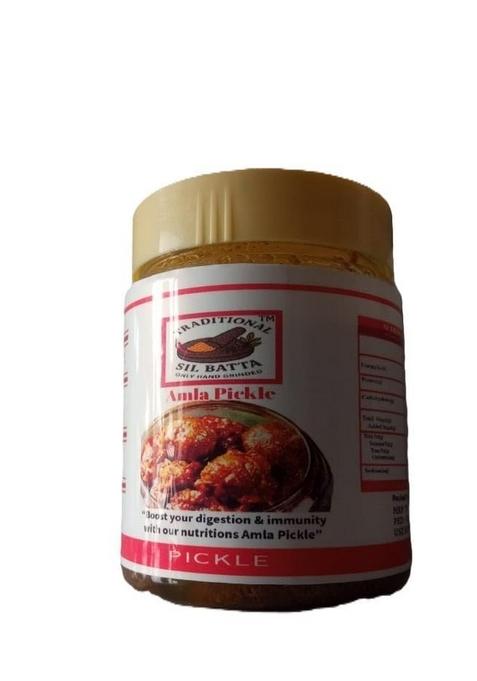 Traditional Sil Batta Hand Ground Amla Pickle No Preservatives 300Servings