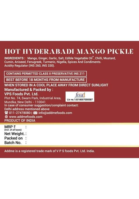 Add Me Mango Pickle In Garlic Mixed 500Gm Each Mix Achar Of Aam Lemon Chilli Carrot Ker Ginger Keri Karonda Lasoda Glass Pack