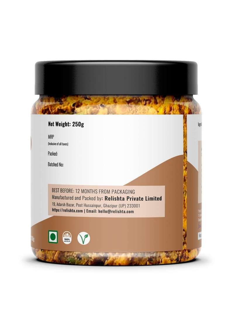 Relishta Jimikand Garlic Amada Pickle Suran Ka Achar Combo 3X250G Less Oil Homemade - Indya