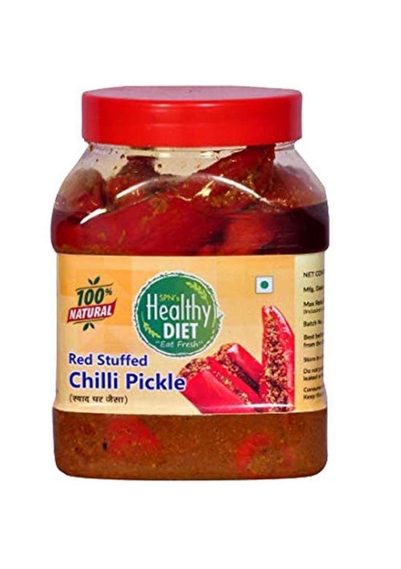 Healthy Diet Organic Lal Barhma Mirch Pickle Achar 1Kg New - Indya