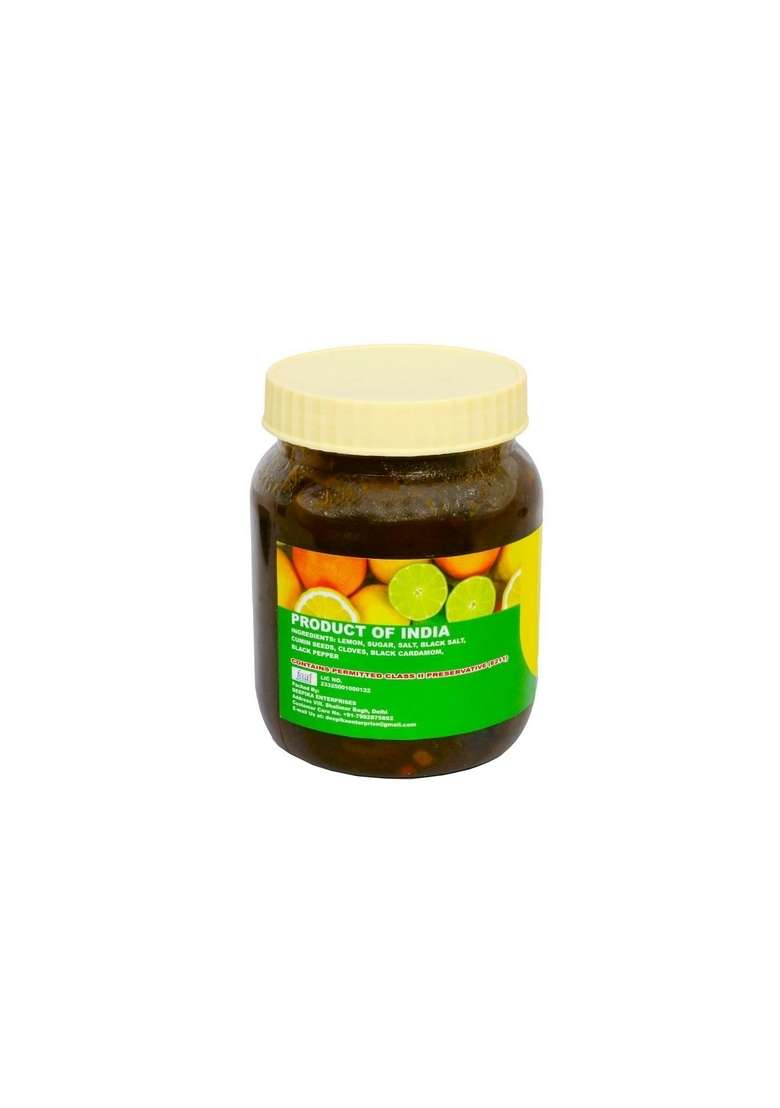 Nitved Fresh Sweet Lemon Pickle Tasty Khatta Mitha Nimbu Ka Achar Homemade 400Gm - Indya