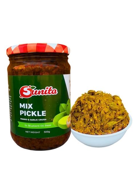 Sunita Mango And Garlic Pickle | Aam Achar Sun Dried Homemade Bihar'S Traditional Recipe 500G