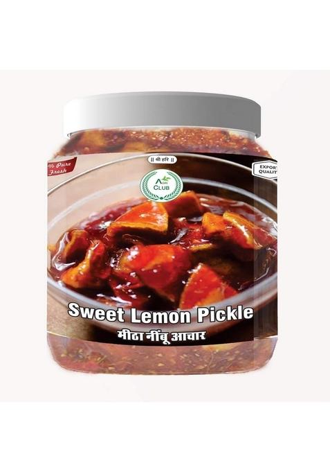 Agri Club Mother Made | Delicious Tasty Sweet Lemon Pickle Nimbu Ka Khata Mitha Achar| 750 Gm