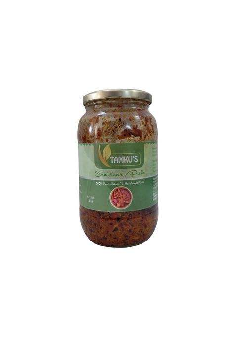 Tamku'S Cauliflower Pickles Rajasthani Homemade Achaar With Premium Spices Natural Ingredients No Preservatives Fresh And Flavorful Traditional Indian Pickle For Roti Paratha Rice More 1 Kg