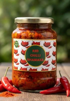 Pickled Delights Lal Mirch Dhamaka Red Chilli Pickle Flavour Spicy 400 Grams