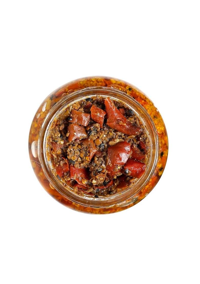 Pickled Delights Lal Mirch Dhamaka Red Chilli Pickle Flavour Spicy 400 Grams - Indya