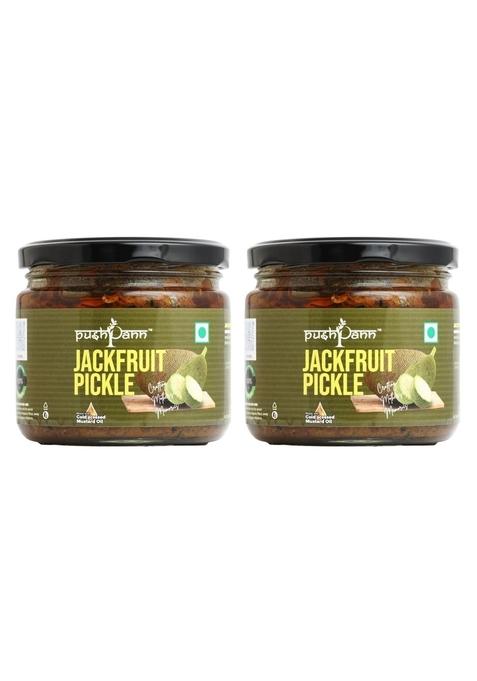 Pushpann Pushpann'S Traditional Kathal Achar 200G Pack Of 2 | Homemade Jackfruit Pickle In Cold Pressed Mustard Oil No Added Colors Or Preservatives Desi Ingredients Nostalgic Taste Goodness