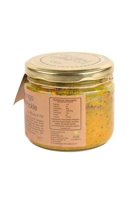 Global Village Cafe Mango Pickle 300G Pack Of 1 | Homemade Aam Ka Achar Traditional Indian Recipe Tangy Spicy No Preservatives Handcrafted Achaar In Jar