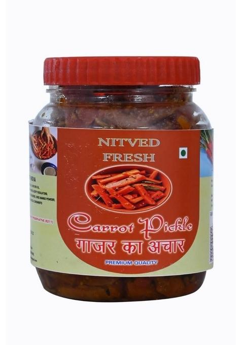Nitved Fresh Carrot Pickle Homemade Tasty Sour Spicy Gajar Ka Achar 400G