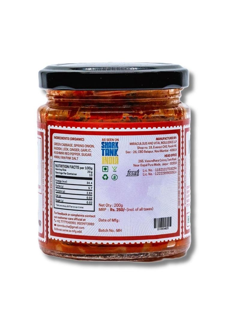 Mavi'S Kimchi Combo | Vegan 200G Radish 500G| Artisanal Probiotic Pickle 100 Natural Organic No Preservatives Artificial Flavour Or Colour Pack Of 2