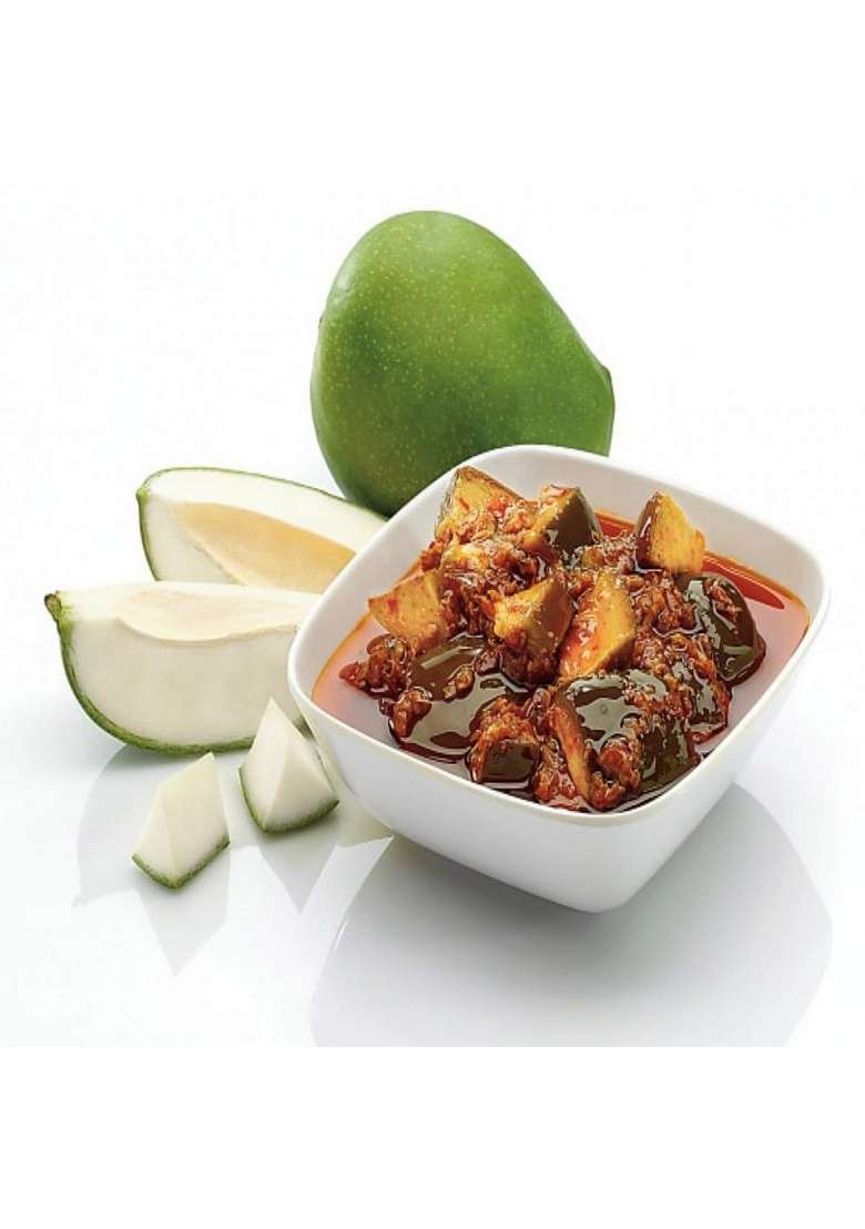 Sun Grow Home Made Organic Khada Masala Se Bana Maa Ke Haath Ka Ramkela Mango Pickle Low Oil Salt 500Gm - Indya