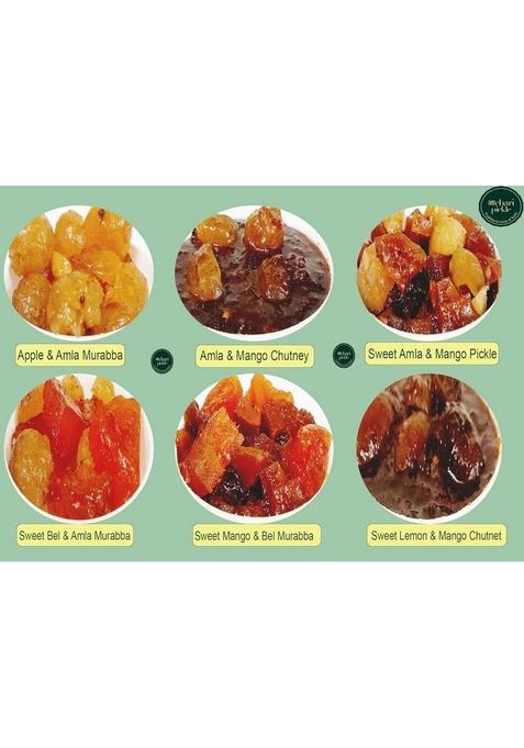 Achari Pickles Sweet Amla Bel Murabba Mix Mother Special 400 Gm Ghar Ka Achar