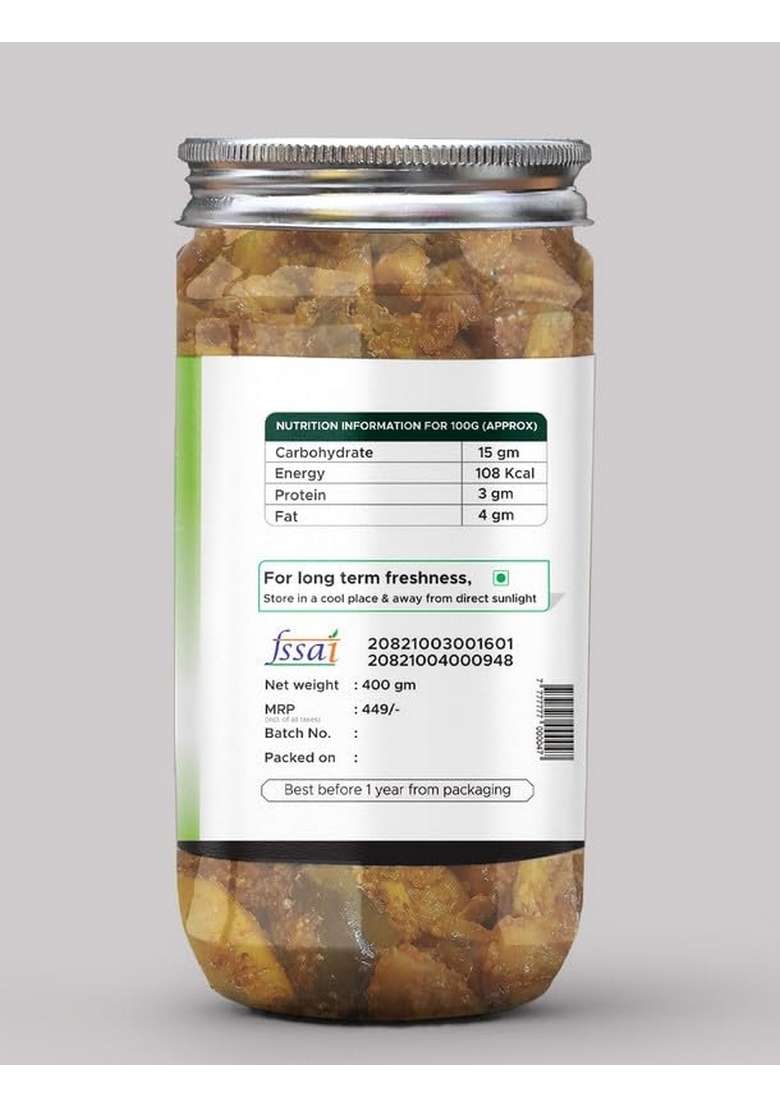 Achari Pickles Garlic With Mango Mix Pickle Punjabi 400 Gm Ghar Ka Achar - Indya