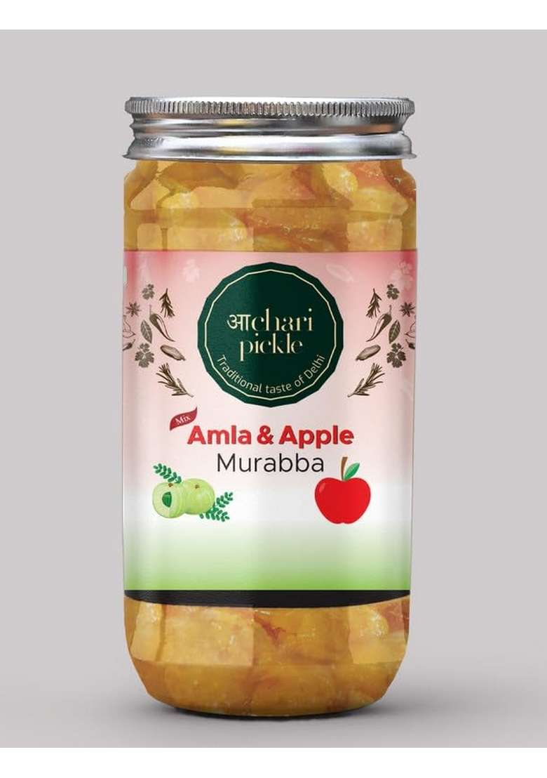 Achari Pickles Amla Apple Murabba Mix 400 Gm Ghar Ka Achar - Indya