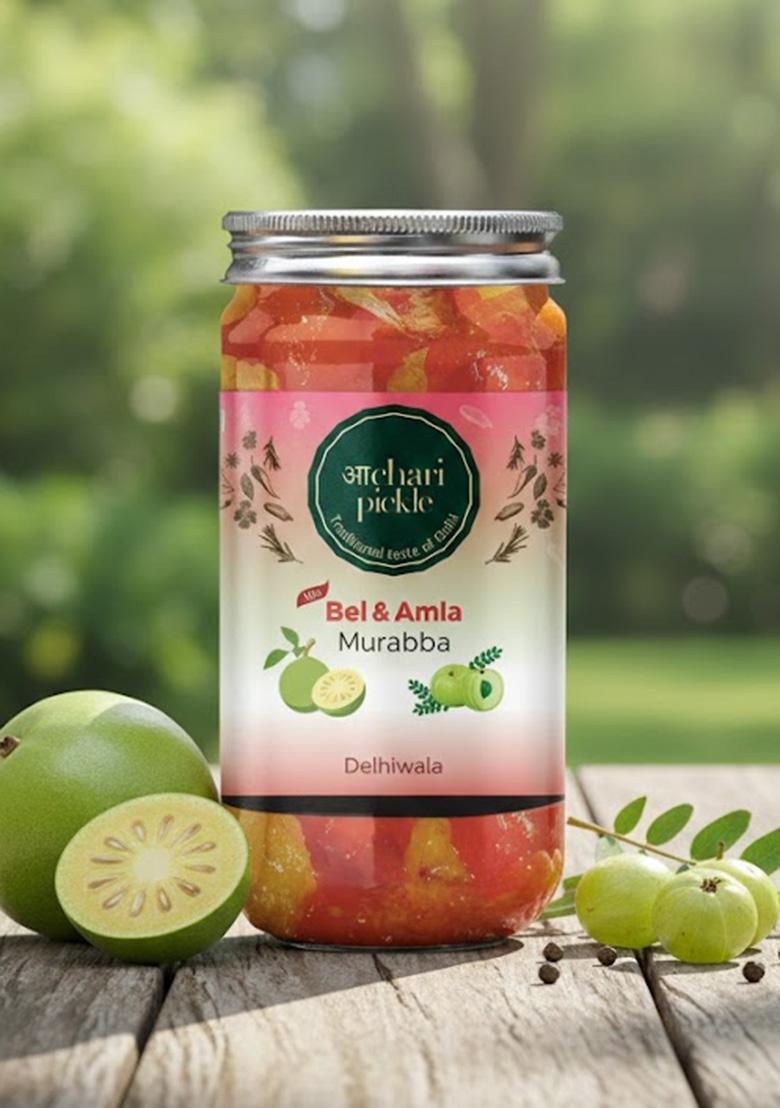 Achari Pickles Bel Amla Murabba Mix 400 Gm Ghar Ka Achar