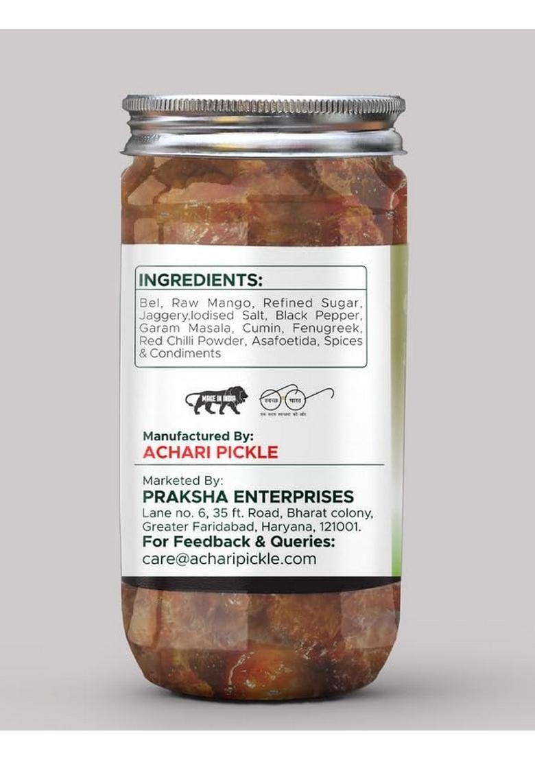 Achari Pickles Bel Murabba Sweet Mango Chutney Mix Marwadi 400 Gm Ghar Ka Achar