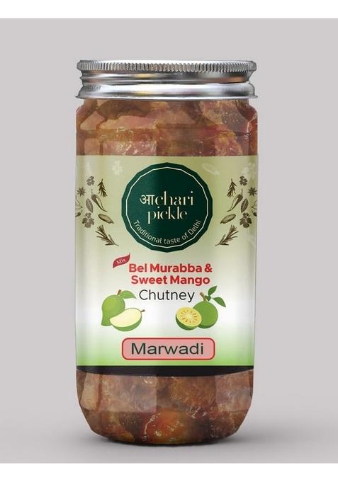 Achari Pickles Bel Murabba Sweet Mango Chutney Mix Marwadi 400 Gm Ghar Ka Achar