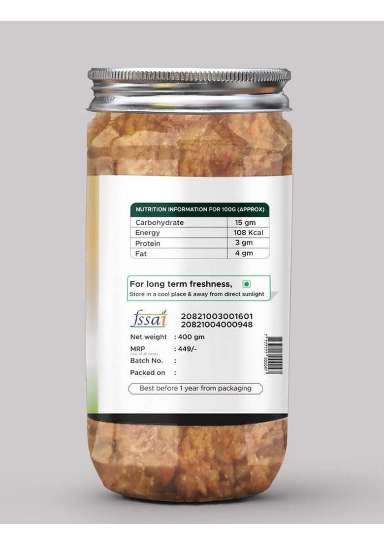 Achari Pickles Greenchilli With Ginger Pickle Mother Special 400 Gm Ghar Ka Achar - Indya