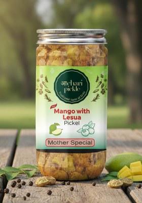 Achari Pickles Mango With Gunda Lesua Mix Pickle Mother Special 400 Gm Ghar Ka Achar
