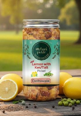Achari Pickles Lemon With Ker Tait Mix Pickle Delhiwala 400 Gm Ghar Ka Achar