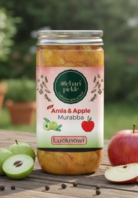 Achari Pickles Amla Apple Murabba Mix Lucknawi 400 Gm Ghar Ka Achar