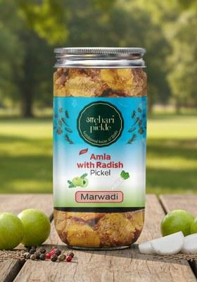 Achari Pickles Amla With Radish Mix Pickle Marwadi 400 Gm Ghar Ka Achar