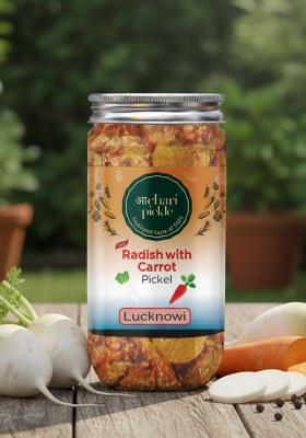 Achari Pickles Radish With Carrot Mix Pickle Lucknawi 400 Gm Ghar Ka Achar
