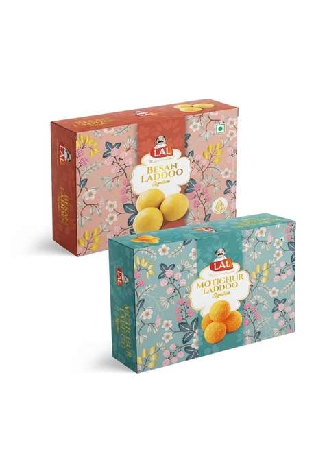 Lal Sweets Combo Pack Of Besan Laddoo Premium 400G Motichur || Indian