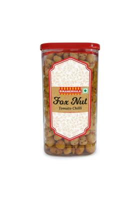 Bikanervala Fox Nut Tomato Chilli 80G – Spicy Crunchy Roasted Makhana Snack | Protein Rich Low Calorie Gluten Free Vegan Namkeen Healthy Indian For Tea Time Travel Office Anytime Munching Baked Savory Superfood With Masala Flavor