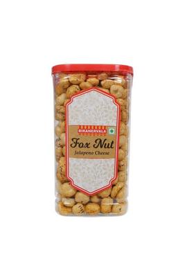 Bikanervala Fox Nut Jalapeno Cheese 80G – Spicy Cheesy Roasted Makhana Snack | Light Crunchy Healthy Indian Namkeen 100 Natural Gluten Free Protein Rich Baked Superfood Savory Packed For Gifting Tea Time Office Travel Daily Munching