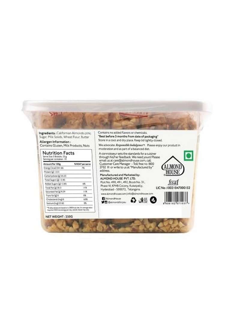 Almond House Bisticks Signature Cookies | 100 Vegetarian Low Sugar Biscotti Fingers Biscuit Sticks Tea Time Snack Ideal For Gifting Ready To Eat Pack Of 250Gm - Indya