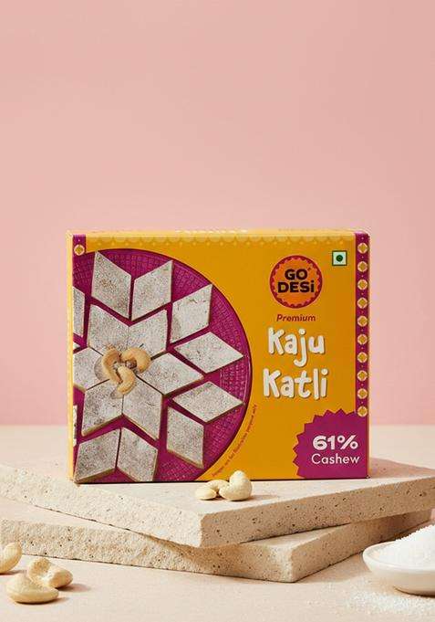 Go Desi Premium Kaju Katli 61 Cashews Meetha Sweets Indian Mithai Cashew Gift Pack 180 200 Grams