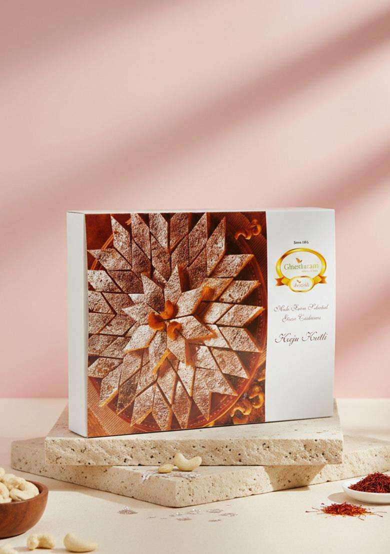 Ghasitaram Gifts Pure Kaju Katlis Box 400G - Indya