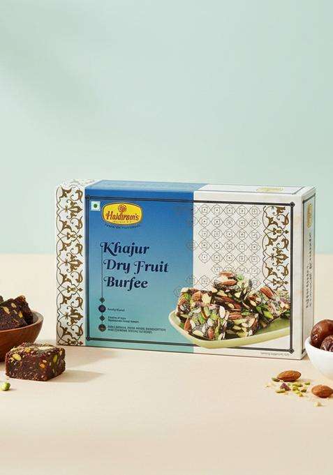Haldiram'S Nagpur Khajur Dryfruit Barfi | 500G Pack Premium Dates And Dry Fruits Sweet Healthy Delicious Indian Mithai