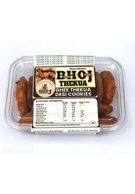 Bhoj Thekua Carefully Homemade |Desi Ghee Cookies|Sugar Tasty Thekua|Traditional Bihari Thekua| Indian Sweet |Wheat Flour Maida Fennel Saunf Milk |300Gm Pack Of 1