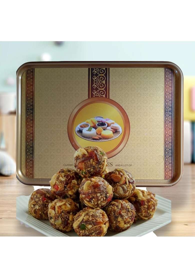 Swad Sweets Uttrakhand Deliciously Dry Fruits Laddu Nutritious Homemade | Sugar Free With Pure Ghee I No Added Or Jaggery Healthy Snack 500 Gm - Indya