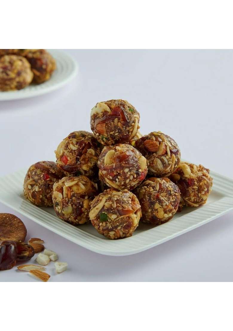 Swad Sweets Uttrakhand Deliciously Dry Fruits Laddu Nutritious Homemade | Sugar Free With Pure Ghee I No Added Or Jaggery Healthy Snack 500 Gm - Indya