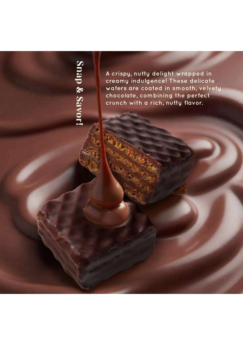 Cacao Springs Premium Assorted Waffrils Combo Gift Box Choco Nut Delicacy Waffle Chips Great For Snacking Pack Christmas Gifts 12 Pieces In Each 2 Boxes 240Gm - Indya