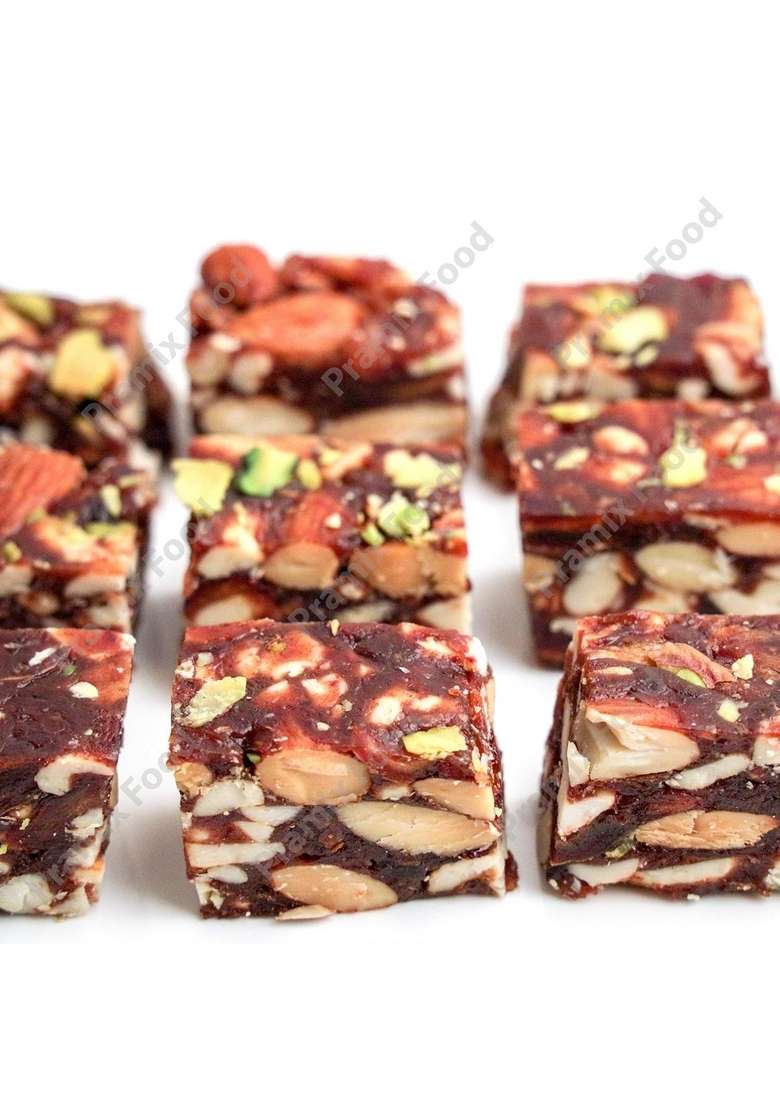 Pramix Gifts Sugar Free Sweets Khajoor Dryfruit Chikki 200 Gm - Indya