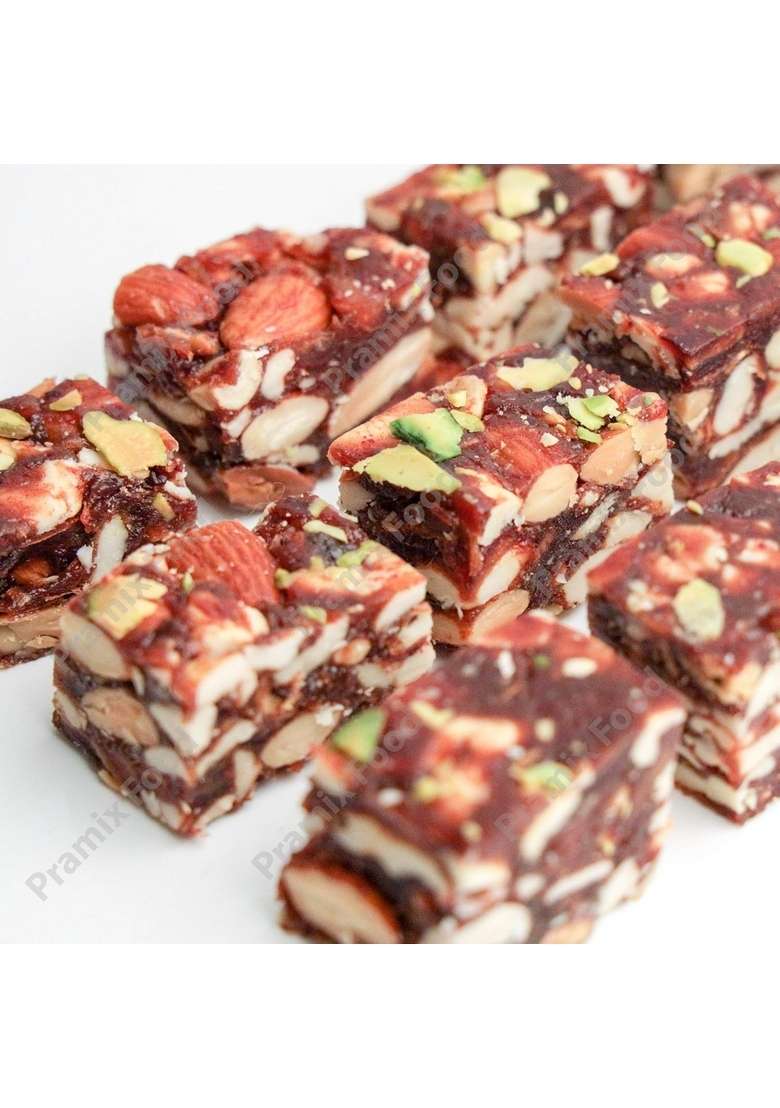 Pramix Gifts Sugar Free Sweets Khajoor Dryfruit Chikki 200 Gm - Indya