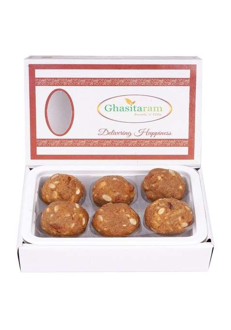 Jaiccha Ghasitaram Sweets Dryfruit Mawa Laddoo 6 Pcs|Sweets|Sweets Gift Pack|Diwali Sweets|Indian Mithai|Diwali Box