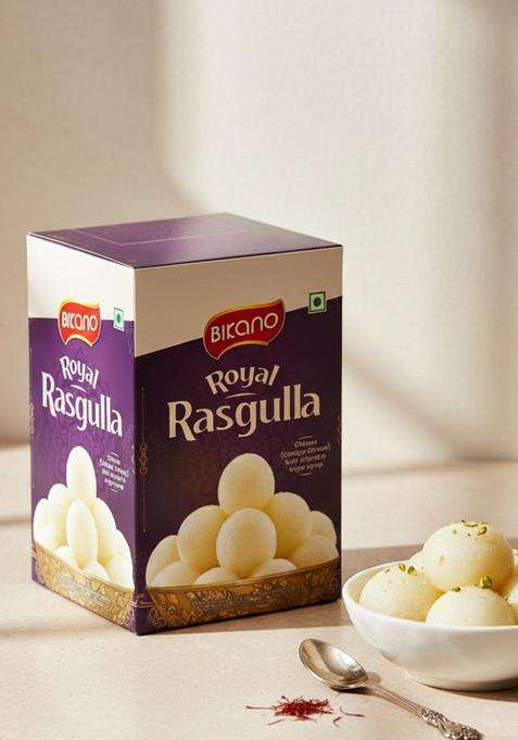 Bikano Royal Rasgulla | Authentic Indian Sweet Dish Pack Of 1 Kg Perfect For Festivities| Traditional Sweet| Delicious Delicacy
